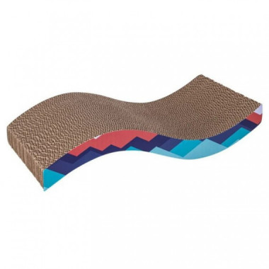 FREEDOG rascador carton y catnip Craze snake azul marino 45x