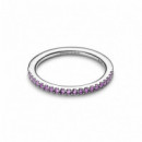 Pandora Anillo con circonita cúbica púrpura 192999C04