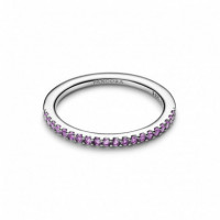 PANDORA Anillo con Circonita Cúbica Púrpura 192999C04