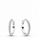 Pandora Pendientes de aro con circonita cúbica 294649C01