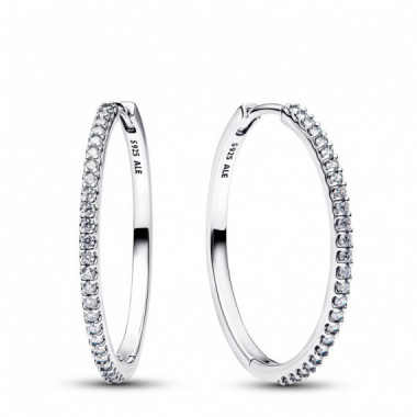 Pandora Pendientes de aro con circonita c&uacute;bica 294650C01