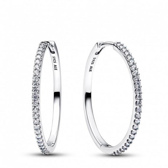 Pandora Pendientes de aro con circonita cúbica 294650C01