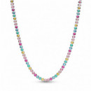 Pandora Collar de plata de ley con cristales amarillos 394648C01