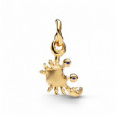 Pandora Charm colgante de cangrejo chapado en oro 764684C01