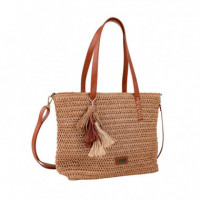 Bolso shopper de rafia