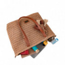 Bolso shopper de rafia