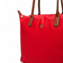 Bolso tote con monograma TH