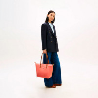 Bolso tote con monograma TH