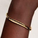 Pulsera Rígida Forma Orgánica Gemas Engastadas 564655C01