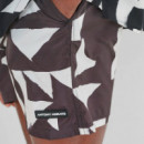 Traje De Baño De Corte Regular En Tela Con Estampado Geométrico