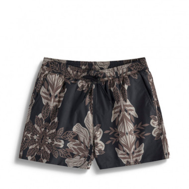 Traje De Ba&ntilde;o De Corte Regular Con Tela De Estampado Abstracto