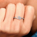 Anillo Dos Corazones Brillantes 191023CZ