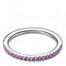 Anillo Banda Brillante Morado 192999C04