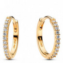 Pendientes de aro Mini Brillantes 264649C01