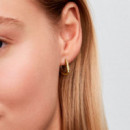 Pendientes de Aro Forma Orgánica con Gemas Engastadas 264663C01