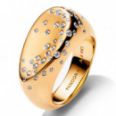 Anillo Sello Óvalo Abovedado con Gemas Engastadas 164671C01