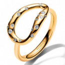 Anillo Forma Orgánica con Gemas Engastadas 164676C01