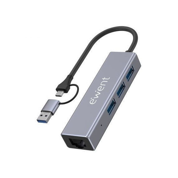 Hub EWENT Usb-c + Adaptador Usb-a