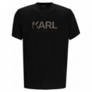 KARL LAGERFELD - t-shirt crewneck - 990 - 755038554225/990
