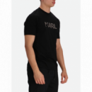KARL LAGERFELD - t-shirt crewneck - 990 - 755038554225/990