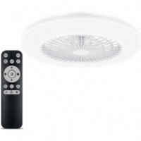 Ventilador de Techo PHILIPS Amigo Led 42W+20W 4400 Lúmenes (3 Tonos Luz, Mando Distancia, Verano-invierno) Blanco 929003352601