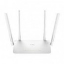 Router CUDY AC1200 WiFi 5 DualBand con 4 Puertos Ethernet y 4 Antenas 5dBi Blanco (WR1300)