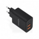 Cargador de Pared Aisens GaN 2USB-C 2USB-A 32W Negro (A110-1028)