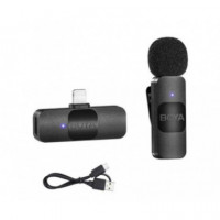 Micrófono Inalámbrico BOYA BY-V1 V2.0 Lightning para Iphone/ipad con Cancelación de Ruido