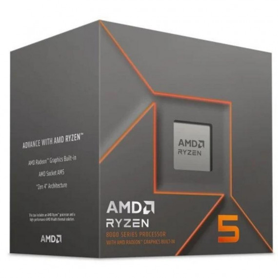 Procesador AMD Ryzen 5 8500G con Gráficos Radeon 740M, 5 GHz, 16 MB, Socket AM5