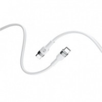 Cable Flexible Usb-c a Usb-c FOREVER 2M 100W Blanco para Carga Rápida y Datos