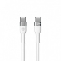 Cable Flexible Usb-c a Usb-c FOREVER 2M 100W Blanco para Carga Rápida y Datos