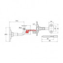 Soporte Pasamanos Inox - Modelo 25