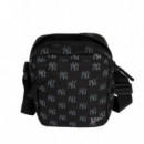 New Era Bolso lateral con monograma estampado 60503771-BLKGRH