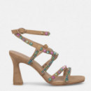 Alma en Pena Tacón Multicolor V2650155- CAMEL