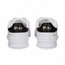 DEPORTIVO FIRMA PIEL NEGRO+BLANCO