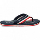 Fli Flop Corporativa Azul  TOMMY HILFIGER