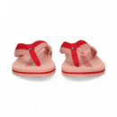 FLIP FLOP CROCHET ROSA+ROJO