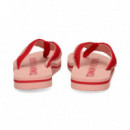 FLIP FLOP CROCHET ROSA+ROJO