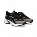 DEPORTIVO NOBUCK+MALLA GRIS+NEGRO