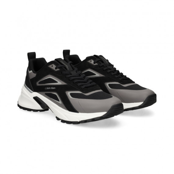 DEPORTIVO NOBUCK+MALLA GRIS+NEGRO