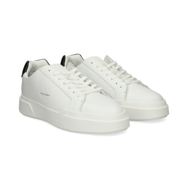 TALON NEGRO DEPORTIVO PIEL BLANCO