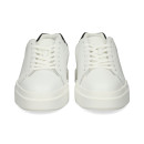TALON NEGRO DEPORTIVO PIEL BLANCO