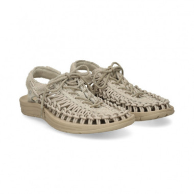 SANDALIA ENREJADA+CORDON PIEL BEIGE