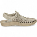 SANDALIA ENREJADA+CORDON PIEL BEIGE
