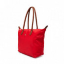 Bolso tote con monograma TH