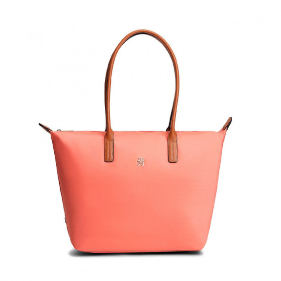 Bolso tote con monograma TH