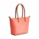 Bolso tote con monograma TH