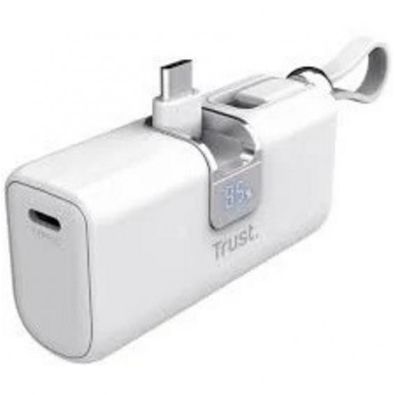 Powerbank Trust Pacto 5000 mAh USB-C PD Blanco