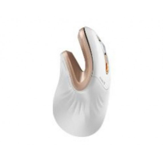 Ratón Mini Vertical Ergonómico ProtoArc EM11 NL Bluetooth 5.0 USB-C 2400dpi Blanco/Dorado (CP016807)