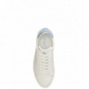 POLO RALPH LAUREN - AINSLEY-SNEAKERS-LOW TOP LACE - SNOW WHITE DUST BLUE - 802979188006/SNOW WHITE DUST BLUE